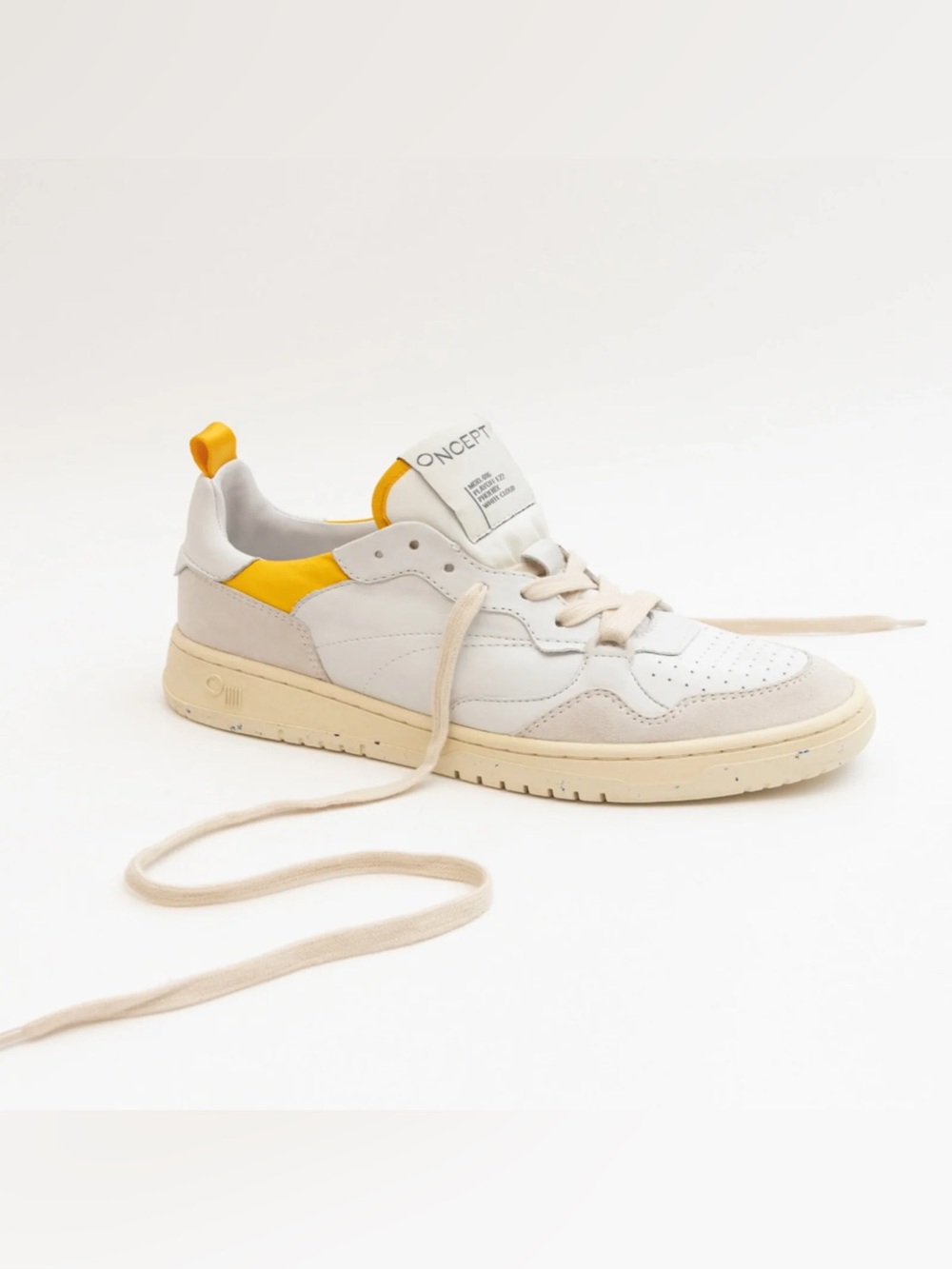 Oncept Women's Low-Top Sneakers in White and Yellow